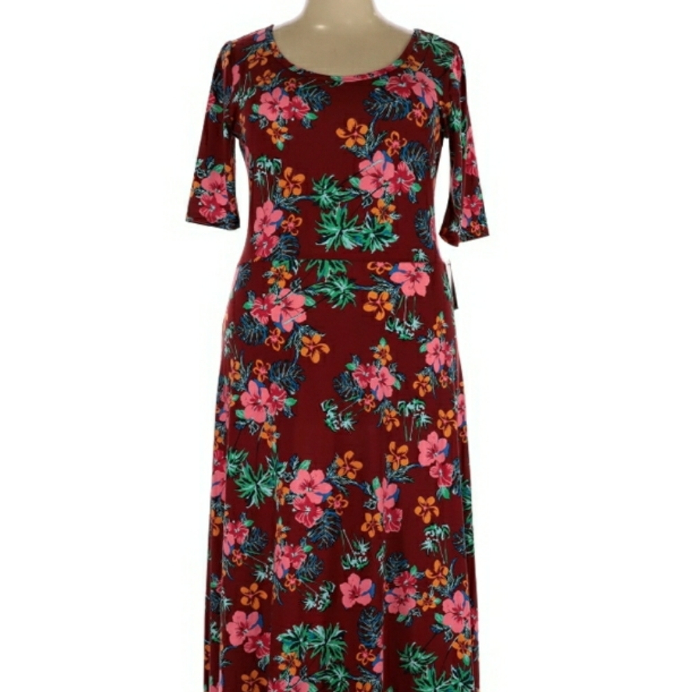 LuLaRoe casual floral dress, size 3XL